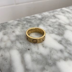 Gold 5mm Love Ring